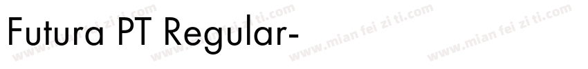 Futura PT Regular字体转换